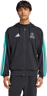 adidas mercedes Hoodies Heren - Zwart - Maat XL - Katoen Jersey Black