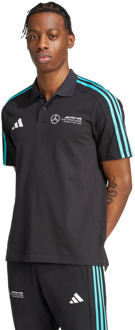 adidas mercedes Poloshirts Heren - Zwart - Maat XS - Katoen Jersey Black