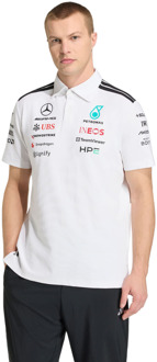 adidas mercedes T-shirts Heren - Wit - Maat XXL - Katoen Jersey White