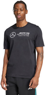adidas mercedes T-shirts Heren - Zwart - Maat L - Katoen Jersey Black