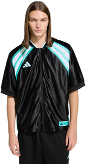 adidas mercedes T-shirts Heren - Zwart - Maat S - Poly Mesh Black