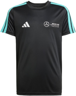 adidas mercedes T-shirts Kinder - Zwart - Maat 171 - 176 CM - Poly Mesh Black