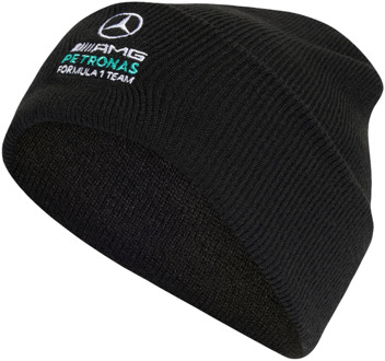 adidas mercedes Winter mutzen Unisex - Zwart - Maat M/L - Poly (Polyester) Black