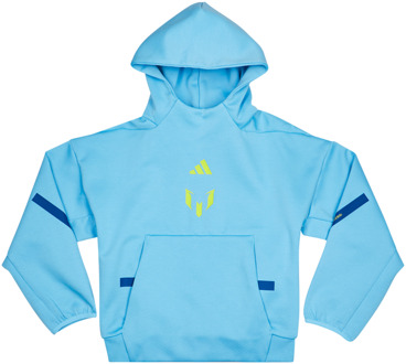 adidas Messi Zne Hoodies Kinder - Paars - Maat 159 - 164 CM - Poly Fleece Purple