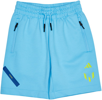 adidas Messi Zne Korte Broeken Kinder - Paars - Maat 159 - 164 CM - Poly Woven Purple