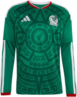 adidas Mexico 26 Home Replica Long Sleeve Jersey Truien/Replica's Heren - Groen - Maat XXL - Poly Mesh Green