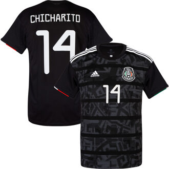adidas Mexico Shirt Thuis 2019-2021 + Chicharito 14 - 46