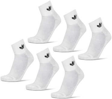 adidas Mid Ankle 6 Pairs - Unisex Sokken White - 40-42