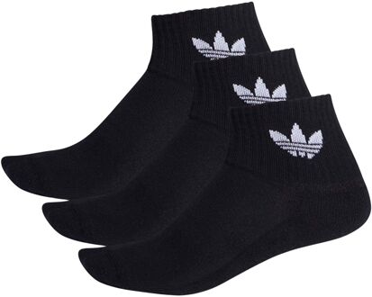 adidas Mid Enkelsokken Senior (3-pack) zwart - 46-48