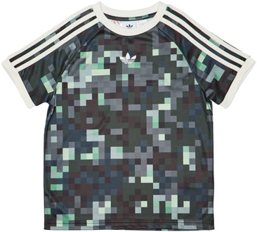 adidas Minecraft Camo T-shirts Kinder - Groen - Maat 147 - 152 CM - Katoen Jersey Green