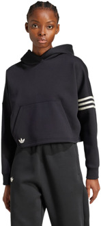adidas Neuclassics Hoodie Hoodies Dames - Zwart - Maat 40 - Katoen Jersey Black