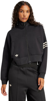 adidas Neuclassics Track Top Trainingspakken Dames - Zwart - Maat 32 - Katoen Jersey Black