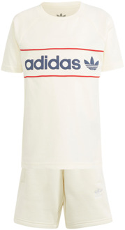 adidas New York Trainingspakken Peuter - Wit - Maat 105 - 110 CM - Katoen Jersey White