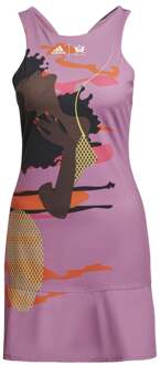 adidas New York Y Jurk Dames-Mauve,Veelkleurig - S