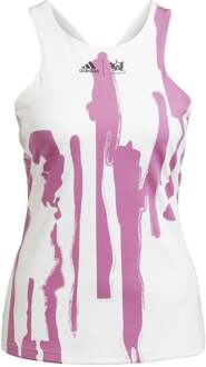 adidas New York Y Tanktop Dames-Wit,Paars - XS,S,M,L,XL