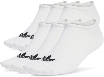 adidas No Show 6 Pack Sokken Unisex - Wit - Maat 40-42 - Katoen White