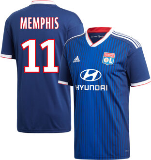 adidas Olympique Lyon Shirt Uit 2019-2020 + Memphis 11 (Fan Style) - 62
