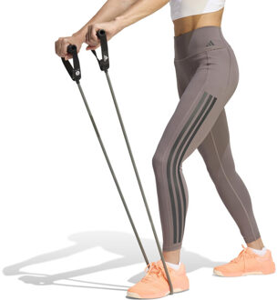 adidas opt 3s 7/8 l lange trainingslegging dames - Bruin - M