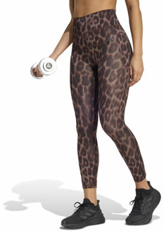 adidas opt ess aop 7/8 lange trainingslegging dames - Bruin - M