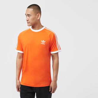 adidas Originals 3-Stripes California T-Shirt, Orange - S