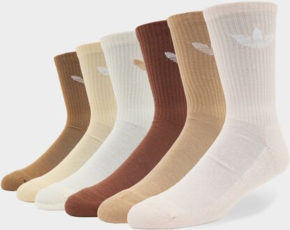 adidas Originals 6-Pack Trefoil Cushion Crew Socks, meerkleurig - L