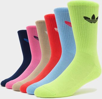 adidas Originals 6-Pack Trefoil Cushion Crew Socks, meerkleurig - L