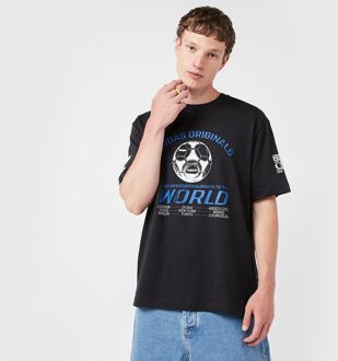 adidas Originals 90s Football Graphic T-Shirt, zwart - L