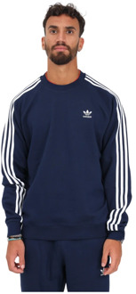 adidas Originals Blauwe Adicolor Classics 3Stripes Sweater Adidas Originals , Blue , Heren - Xl,L,Xs