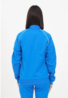 adidas Originals Blauwe Dames Sweater met Volledige Rits Adidas Originals , Blue , Dames - L,M,S,Xs