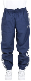 adidas Originals Blauwe Geweven Fbird TP Broek met Logo Adidas Originals , Blue , Heren - 2Xl,Xl,L,M,Xs