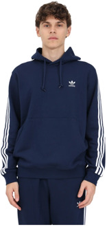 adidas Originals Blauwe hoodie voor heren Adidas Originals , Blue , Heren - 2Xl,Xl,L,M,Xs