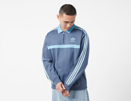 adidas Originals Collared Sweatshirt, Blue - L