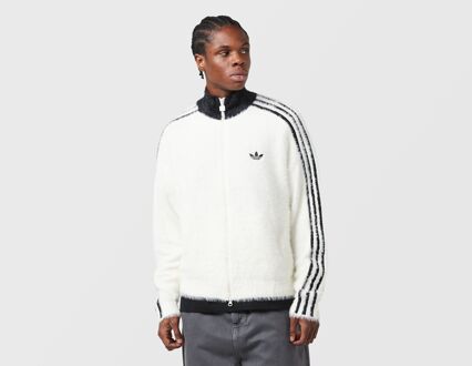 adidas Originals Faux Mohair Classic Track Top, wit - S