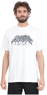 adidas Originals Flames Concert Wit T-shirt Adidas Originals , White , Heren - L,S