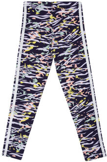 adidas Originals Girl's adidas Originals Junior Allover Print Leggings in Purple white Paars