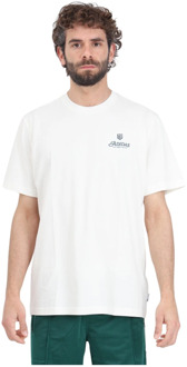 adidas Originals Grafische Fire Trefoil Wit T-shirt Adidas Originals , White , Heren - Xl,L,Xs