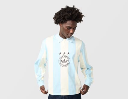 adidas Originals Graphic Long Sleeve Polo, blauw