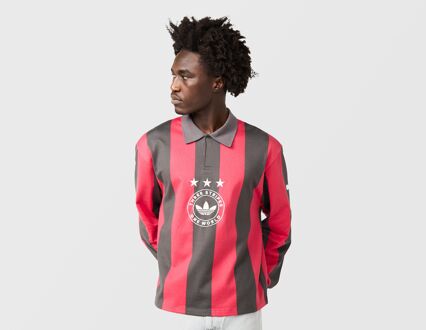 adidas Originals Graphic Long Sleeve Polo, rood