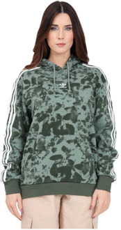 adidas Originals Groene Camouflage Dames Hoodie Adidas Originals , Green , Dames - M,S,Xs
