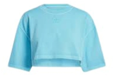 adidas Originals Hemelsblauw Dames T-shirt Sporty Chic Adidas Originals , Blue , Dames - L,M,S,Xs