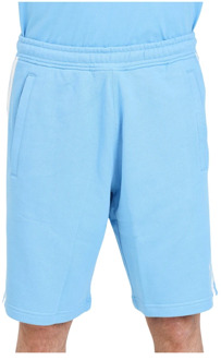 adidas Originals Hemelsblauw Witte 3 Strepen Shorts Adidas Originals , Blue , Heren - 2Xl,Xl,L,M,S,Xs