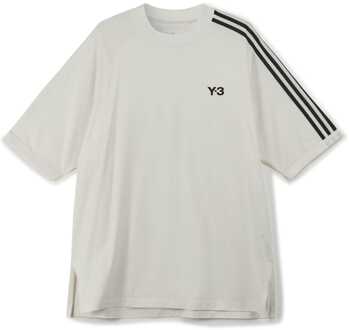adidas Originals Heren adidas Originals 3-Stripes SS T-shirt in Wit Zwart