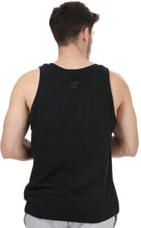 adidas Originals Men's adidas Originals Adicolor 3D Trefoil 3-Stripes Tank Top in Black Zwart - S
