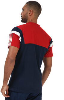 adidas Originals Men's adidas Originals BR8 T-Shirt in Red Rood - XL