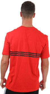 adidas Originals Men's adidas Originals Outline Trefoil T-Shirt in Red Rood - XL