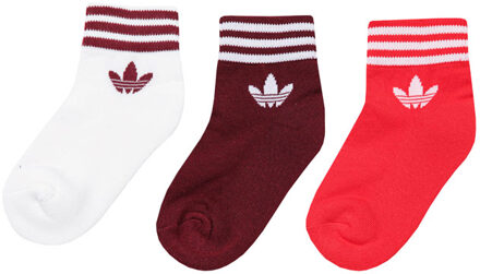 adidas Originals Men's adidas Originals Trefoil 3 Pack Socks in Multi colour Veelkleurig