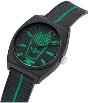 adidas Originals Project Two Unisex Zwarte Horloge AOST25040 - One Size