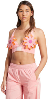 adidas Originals Summer Glow Bralette T-shirts Dames - Roze - Maat 36 - Katoen Jersey Pink