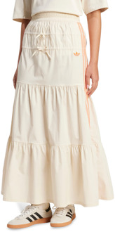 adidas Originals Summer Glow Skirt Rokken Dames - Wit - Maat 32 - Katoen Jersey White