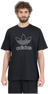 adidas Originals T-Shirts Adidas Originals , Black , Heren - 2Xl,Xl,L,S,Xs